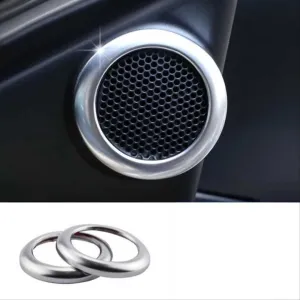 Toyota Corolla Uyumlu 2014-2018 Tweeter Halka Kaplama Silver - Görsel 2