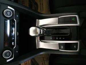 Honda Civic Uyumlu Fc5 2016-2021 İç Konsol Kaplaması 9 Parça - Silver thumb 3