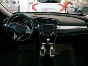 Honda Civic Uyumlu Fc5 2016-2021 İç Konsol Kaplaması 9 Parça - Silver thumb 4