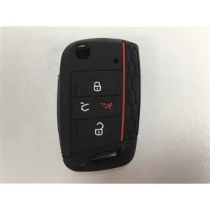 Volkswagen Sustalı Uyumlu Silikon Anahtar Kılıfı - Emoji thumb 2