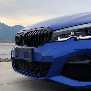 Bmw 3 Uyumlu Serisi G20 2019+ M3 Böbrek (Cift Cızgı Panjur) - Piano Black thumb 4