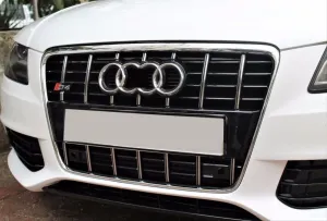 Audi A4 Uyumlu 2008-2012 S4 Panjur- Siyah thumb 4