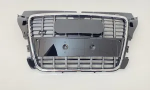 Audi A3 Uyumlu 2008-2012 S3 Panjur - Siyah / Krom - Görsel 2