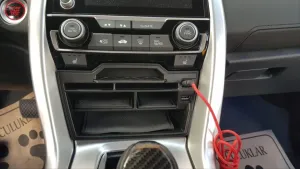 Honda Civic Uyumlu Fc5 2016-2020 USB Portlu Ön Orta Konsol Bölmesi thumb 4