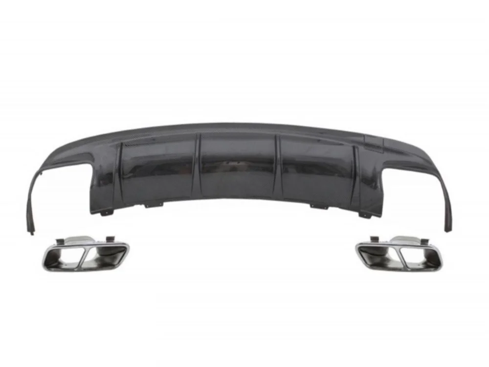 Mercedes W117 Uyumlu Cla 45 Difüzör & Egzoz Seti 16-19 Silver Egzoz İle