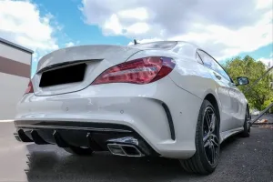Mercedes W117 Uyumlu Cla 45 Difüzör & Egzoz Seti 16-19 Silver Egzoz İle thumb 4