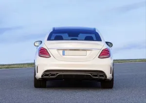 Mercedes W205 Uyumlu C63 Coupe Difüzör & Egzoz Seti Piano Black (Amg Coupe) (Siyah Egzoz İle) thumb 4