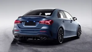 Mercedes A45 Uyumlu W177 Sedan 2019+ Difüzör & Egzoz Seti - Silver Egzoz İle - Görsel 2