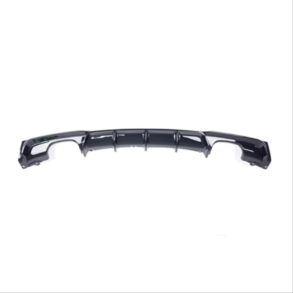 Bmw 3 Uyumlu Serisi F30 2012-2018 M Difüzör Çift Çıkış Kalın - Piano Black
