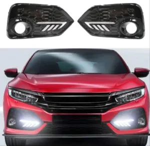 Honda Civic Uyumlu Fk7 2016-2019 Hatchback Ön Sis Ledi - Görsel 3
