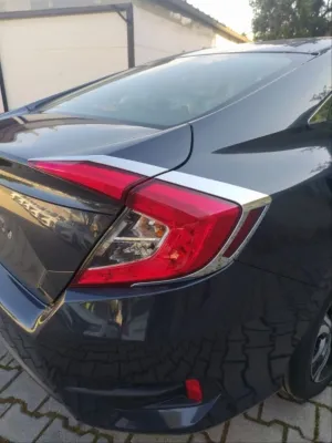Honda Civic Uyumlu Fc5 2016-2021 Arka Stop Kaplama 4 Parça NikelajDRS Tuning kalitesiyle tanışın! Özel olarak Honda  model araçlar için üretilen bu ürün, otomob