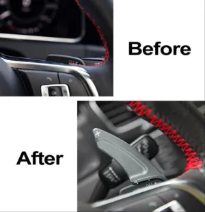 Volkswagen Golf Uyumlu 7 & Tiguan 2017+ Paddle Shift - Silver thumb 3