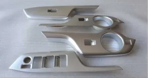 Toyota C-Hr Uyumlu 2016-2019 Kapı Kolçak Kaplama Silver (Elektrikli Ayna Düğmeli Model) - Görsel 2