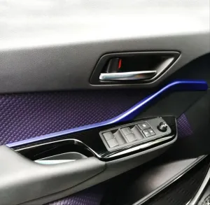 Toyota C-Hr Uyumlu 2016-2019 Kapı Çıtası - Mavi thumb 2