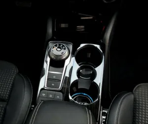 Ford Focus Uyumlu 2019-2021 Vites Çerçeve Kaplama - Titanyum Siyah - Görsel 4