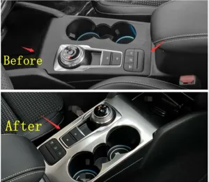 Ford Focus Uyumlu 2019-2021 Vites Çerçeve Kaplama - Titanyum Silver - Görsel 2