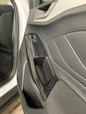 Ford Focus 2019+ Kapı Kolçak Kaplama Karbon(ABS)  thumb 1