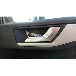 Ford Focus Uyumlu 2019+ Kapı Kolu İç Açma Kaplama-Titanyum Siyah - Görsel 2