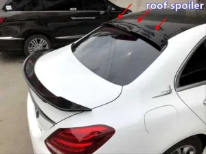 Mercedes W205 Uyumlu 2015-2021 Cam Üstü Spoiler - Piano Black (Parlak Siyah) thumb 2