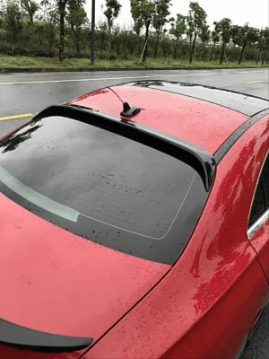 Mercedes W117 Uyumlu Cla (2013-2019) Cam Üstü Spoiler - Piano Black (Parlak Siyah) thumb 1