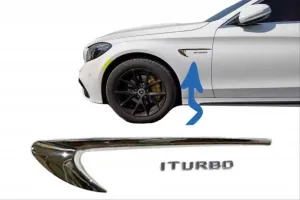Mercedes V8 Uyumlu Biturbo Yazı Ve Ventı Takımı Nikelaj thumb 2