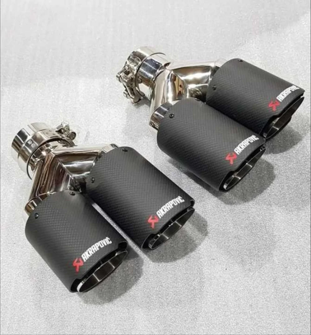 Drs Tuning Akrapovıc Egzoz Uyumlu Bölmeli Dual 76 Mm
