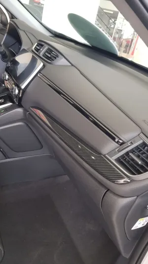 Honda Cr-V Uyumlu 2017+ Karbon Göğüslük Kaplama 2 Parça - Görsel 2
