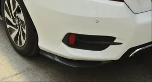 Honda Civic Uyumlu Fc5 2016-2021 Arka Tampon Alt Eki (Dizayn A) thumb 1