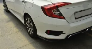 Honda Civic Uyumlu Fc5 2016-2021 Arka Tampon Alt Eki (Dizayn A) thumb 2