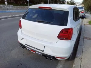 Volkswagen Mk5 Uyumlu Polo 2014-2017 Reflektörlü Silver Difüzör thumb 3