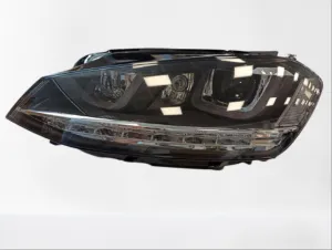 Volkswagen Golf Uyumlu 7Mk7 2012 - 2018 U LED Far Silver Hareketsiz thumb 2