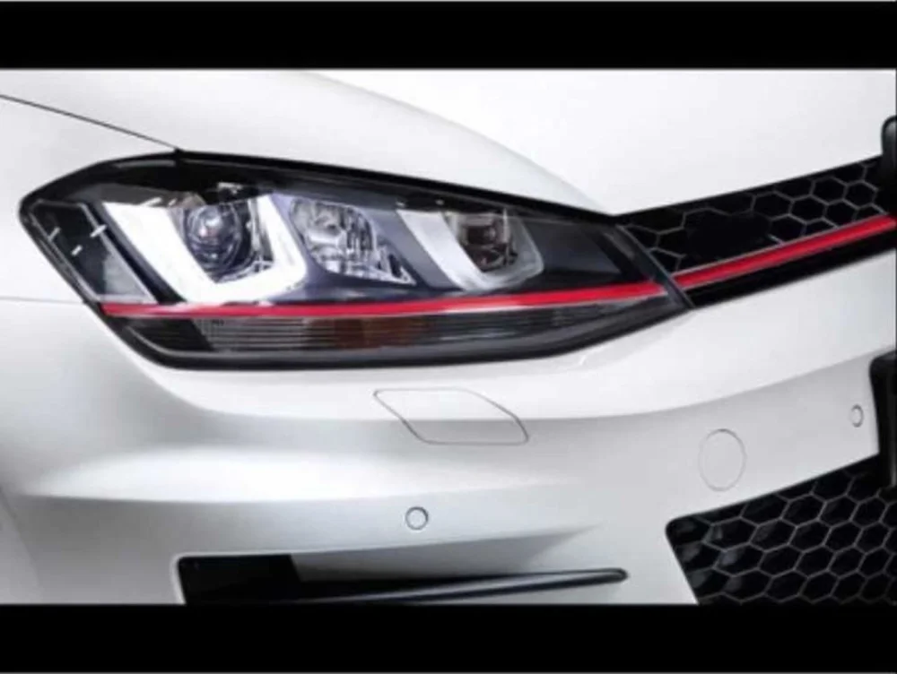 Drs Tuning Uyumlu 7 Mk7 2012-2018 U LED Far Gti Kırmızı