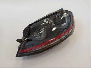 Uyumlu 7 Mk7 2012-2018 U LED Far Gti Kırmızı - Görsel 3