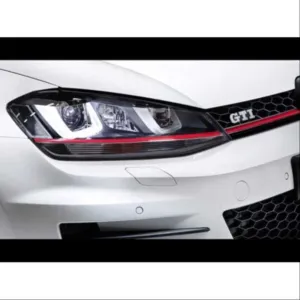 Uyumlu 7 Mk7 2012-2018 U LED Far Gti Kırmızı - Görsel 4