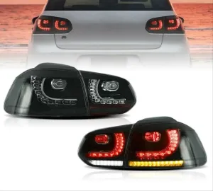 Volkswagen Golf Uyumlu 6 R20 LED Stop - Smoke - Görsel 2