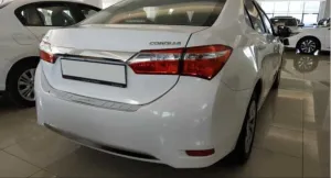 Toyota Corolla Uyumlu 2013-2016 Arka Tampon Alt Kaplama Nikelaj thumb 4