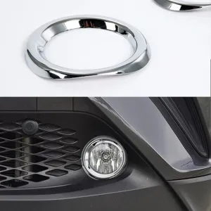 Toyota C-Hr Uyumlu 2016-2019 Ön Sis Halka Kaplama Nikelaj thumb 4