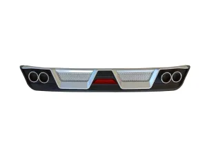 Toyota Corolla Uyumlu 2012-2018 Difüzör 4 Egzoz Siyah/Silver - Görsel 2