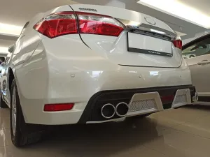 Toyota Corolla Uyumlu 2012-2018 Difüzör 4 Egzoz Siyah/Silver - Görsel 4
