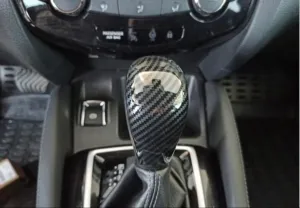 Nissan Qashqai Uyumlu 2014-2020 Vites Topuzu Kaplama - Karbon (Otomatik Vites) thumb 2