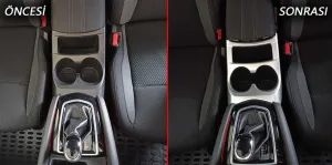 Nissan Qashqai Uyumlu 2014-2020 Orta Bölme Kaplama - SilverDRS Tuning kalitesiyle tanışın! Özel olarak Nissan  model araçlar için üretilen bu ürün, otomobiliniz