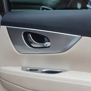 Nissan X-Trail Uyumlu 2014-2017 Kapı Kolçak Kaplaması Silver thumb 2