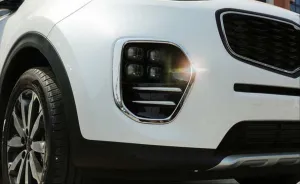 Kia Sportage Uyumlu 2016-2019 Ön Sis Kaplaması Büyük Model Nikelaj - Görsel 2