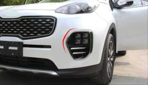 Kia Sportage Uyumlu 2016-2019 Ön Sis Kaplaması Büyük Model Nikelaj - Görsel 3