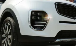Kia Sportage Uyumlu 2016-2019 Ön Sis Kaplaması Büyük Model Nikelaj - Görsel 4