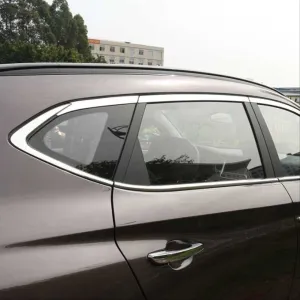 Hyundai Tucson Uyumlu 2015-2020 Cam Çıtası Nikelaj 16 Parça thumb 2