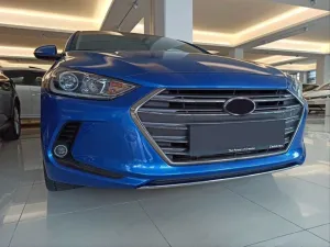 Hyundai Elantra Uyumlu 2016-2018 Ön Tampon Alt Çıtası Nikelaj thumb 3
