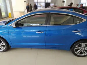 Hyundai Elantra Uyumlu 2016-2018 Cam Çıtası Nikelaj 10 Parça - Görsel 3
