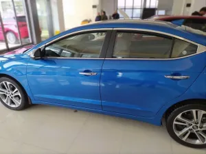 Hyundai Elantra Uyumlu 2016-2018 Cam Çıtası Nikelaj 10 Parça - Görsel 4