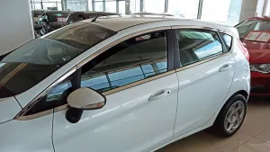 Ford Fiesta Uyumlu Hatchback Cam Çıtası Nikelajı Tam Tur - Görsel 3
